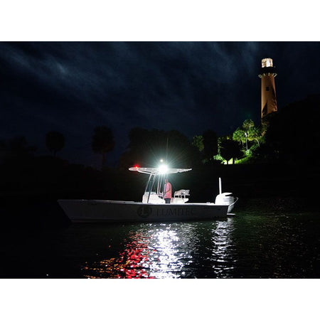 Lumitec Capri3 LED Spreader Light, Spectrum Halo, Black Housing, 10-30V, IP67 — Quality Boat Parts