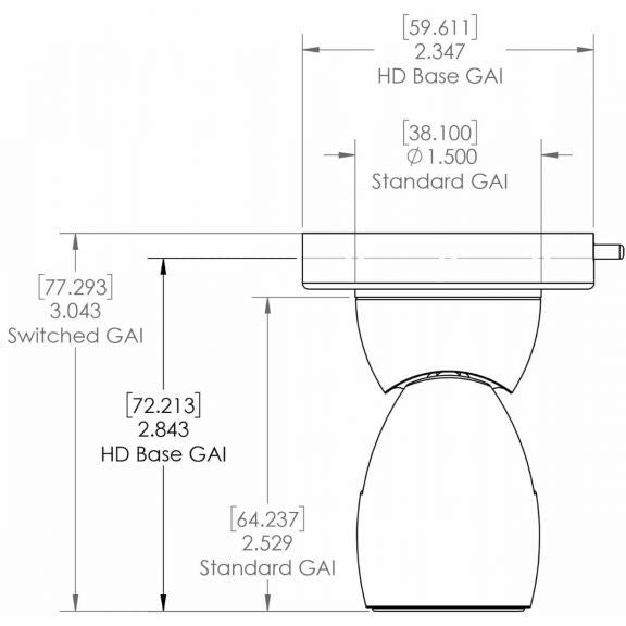 Lumitec GAI2 LED Positionable Light, 10-30V, 6W, IP67, Surface Mount, 5000K Cool White, White Housing, 340 lm — Quality Boat Parts