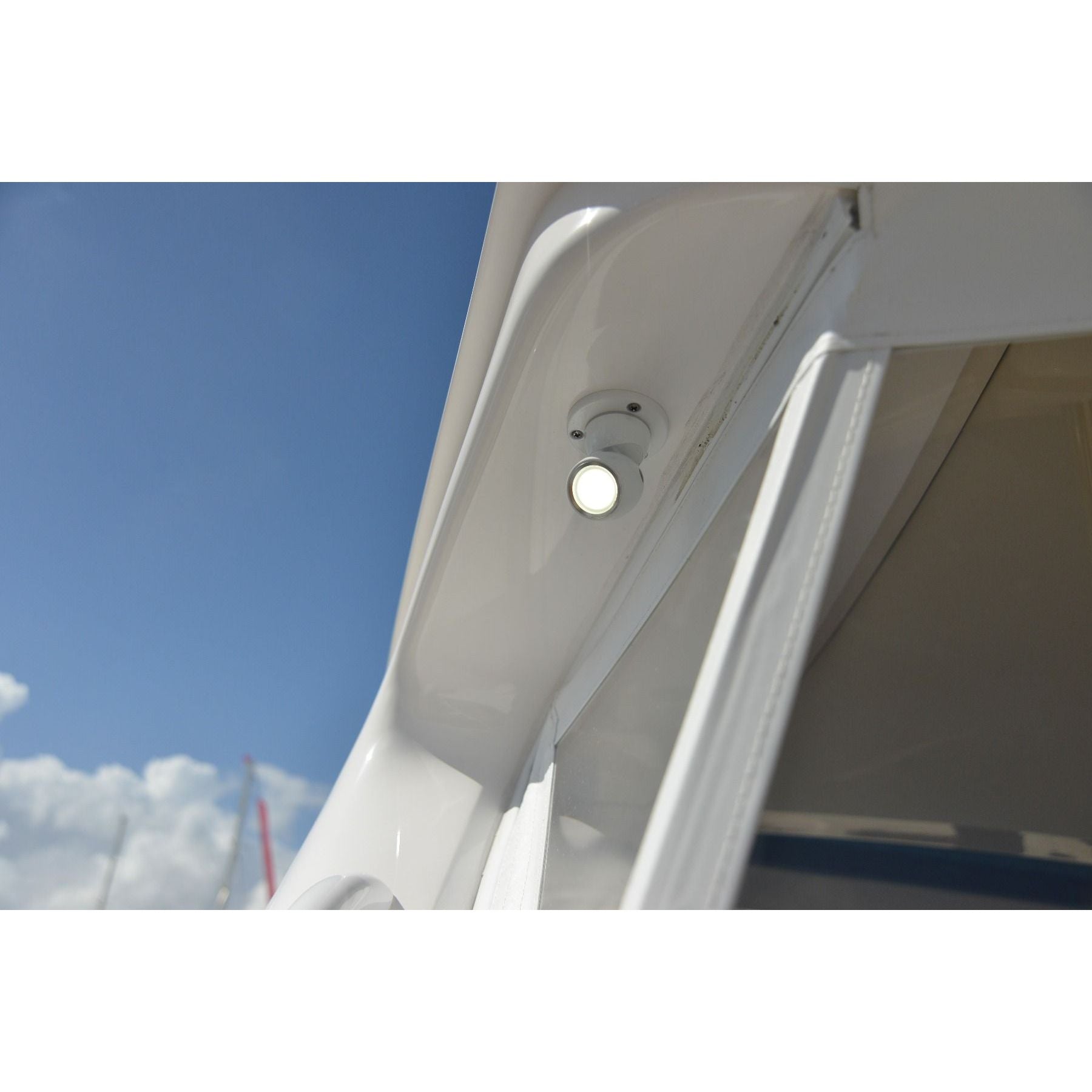 Lumitec GAI2 LED Positionable Light, 10-30V, 6W, IP67, Surface Mount, 5000K Cool White, White Housing, 340 lm — Quality Boat Parts