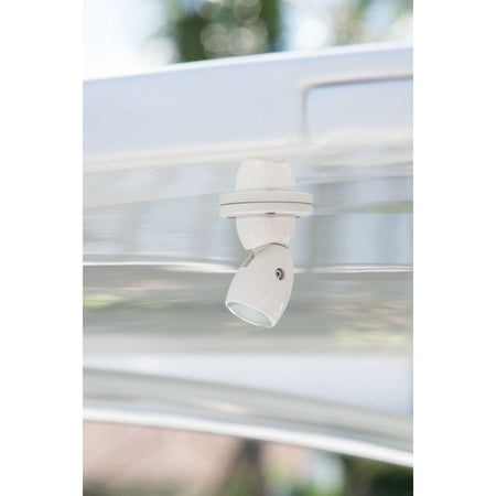 Lumitec GAI2 LED Positionable Light, 10-30V, 6W, IP67, Surface Mount, 5000K Cool White, White Housing, 340 lm — Quality Boat Parts