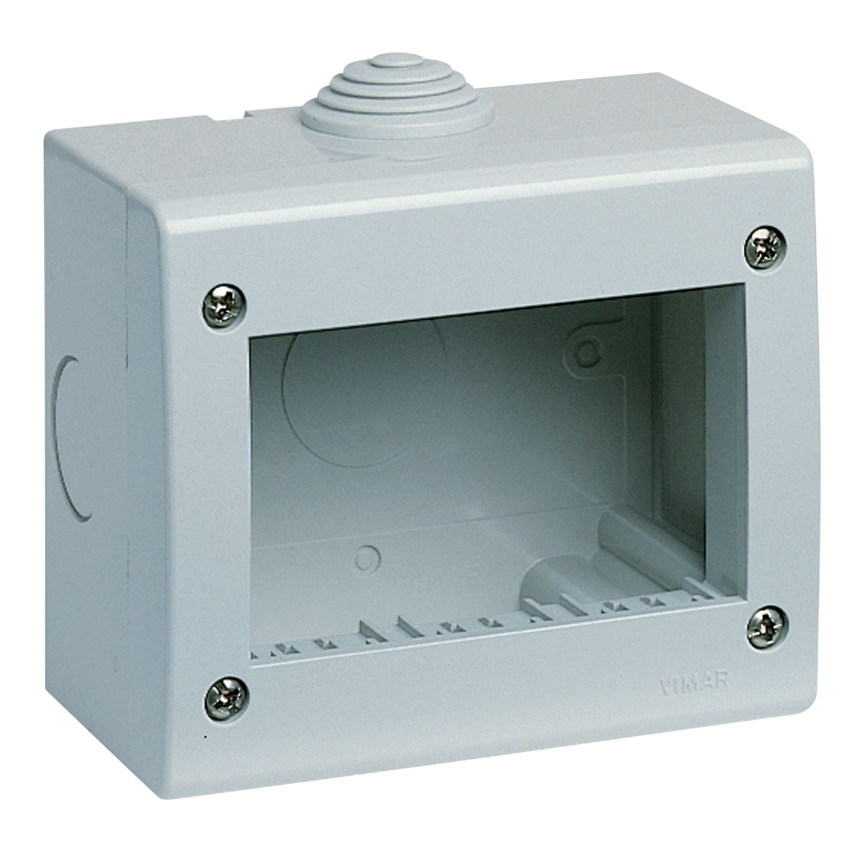 Vimar Idea/8000 Surface Enclosure, 3-Module, IP40, RAL 7035 Grey — Quality Boat Parts