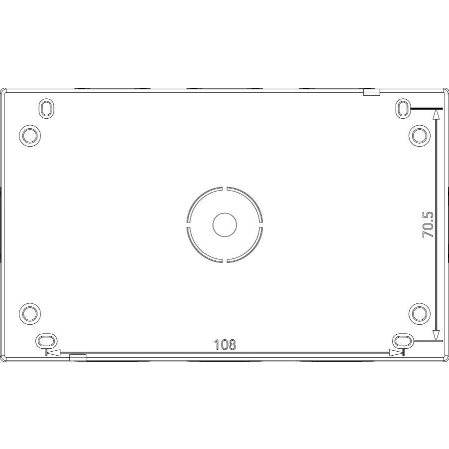 Vimar Idea/8000 Surface-Mount Enclosure, 4-Module, IP40, RAL 7035 Grey — Quality Boat Parts