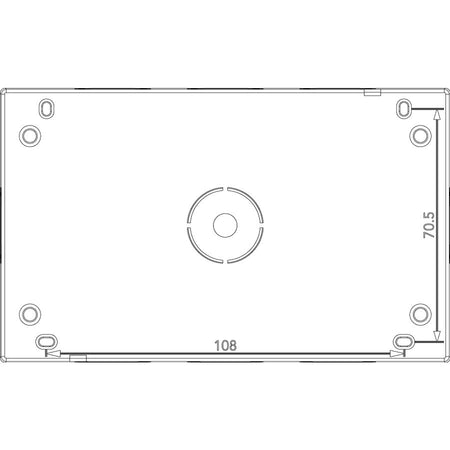 Vimar Idea/8000 Surface-Mount Enclosure, 4-Module, IP40, RAL 7035 Grey — Quality Boat Parts