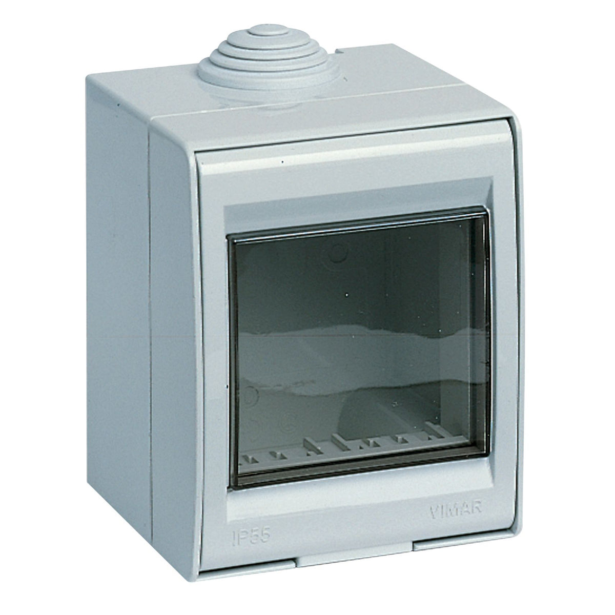Vimar Idea IP55 2-Module Surface-Mount Enclosure, For 8000 Special Modules, RAL 7035 Grey — Quality Boat Parts