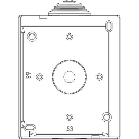 Vimar Idea IP55 2-Module Surface-Mount Enclosure, For 8000 Special Modules, RAL 7035 Grey — Quality Boat Parts
