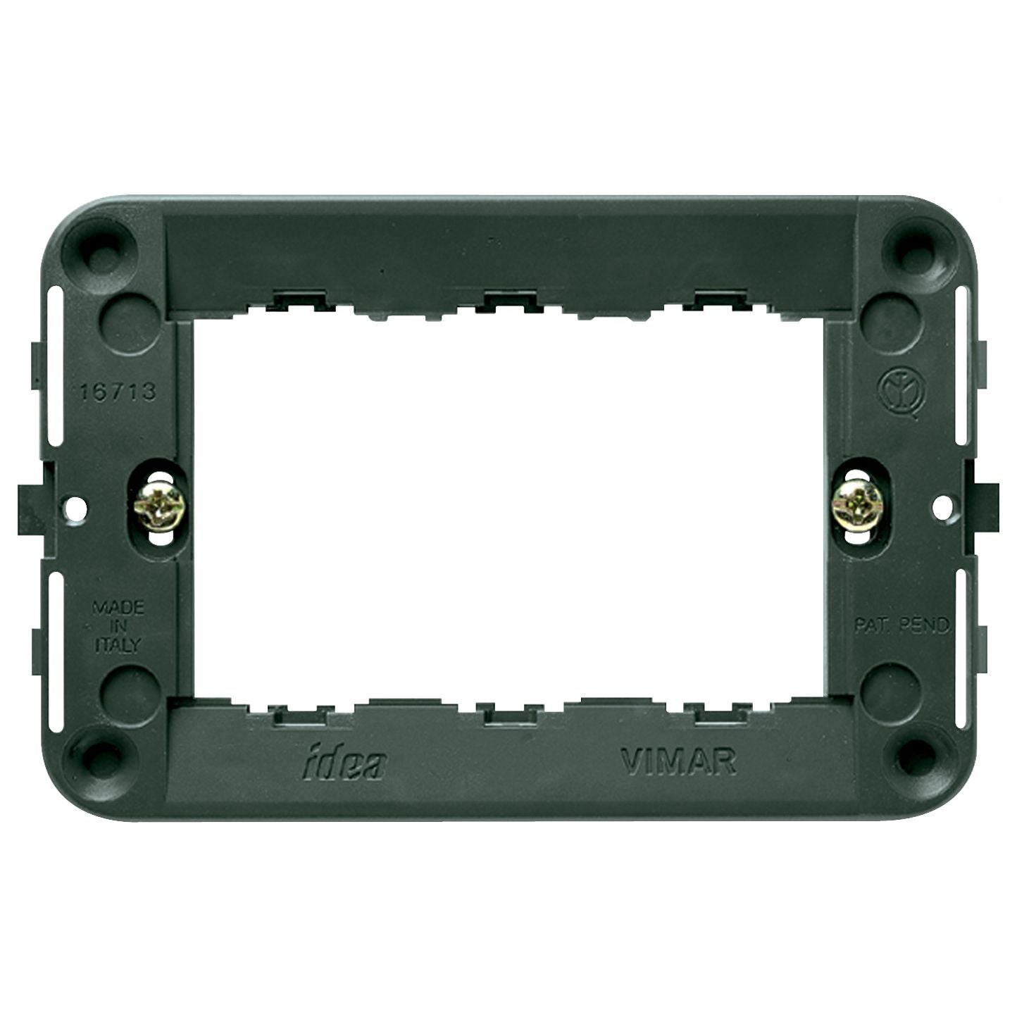 Vimar Idea 3-Module Mounting Frame, With Screws, 60 x 97 mm, Grey — Quality Boat Parts