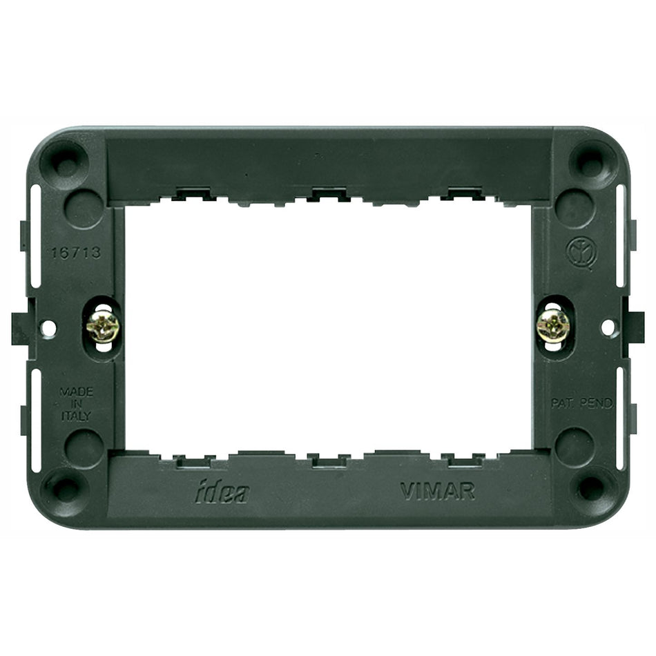 Vimar Idea 3-Module Mounting Frame, With Screws, 60 x 97 mm, Grey — Quality Boat Parts