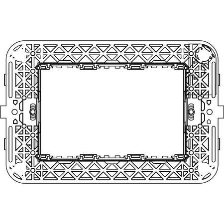 Vimar Idea 3-Module Mounting Frame, With Screws, 60 x 97 mm, Grey — Quality Boat Parts