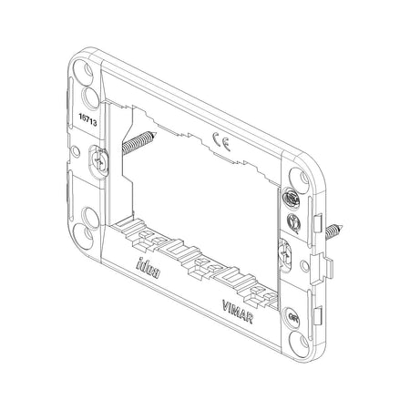 Vimar Idea 3-Module Mounting Frame, With Screws, 60 x 97 mm, Grey — Quality Boat Parts