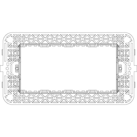 Vimar IDEA 4-Module Mounting Frame, Screws Included, Grey, Thermoplastic — Quality Boat Parts