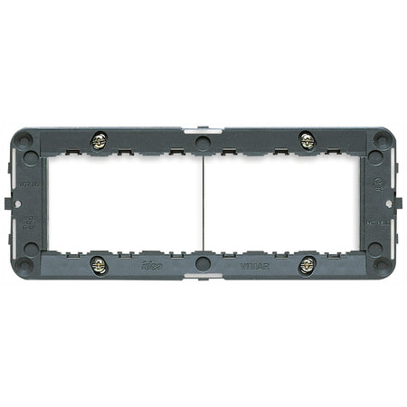 Vimar IDEA 6-Module Mounting Frame, For 6/7-Module Boxes, 60 x 172mm, With Screws, Grey Thermoplastic — Quality Boat Parts