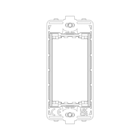 Vimar Idea Panel Mounting Frame, 1-Module, With Screws, Grey — Quality Boat Parts