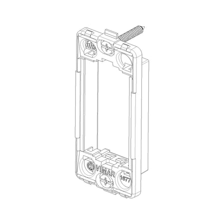 Vimar Idea Panel Mounting Frame, 1-Module, With Screws, Grey — Quality Boat Parts