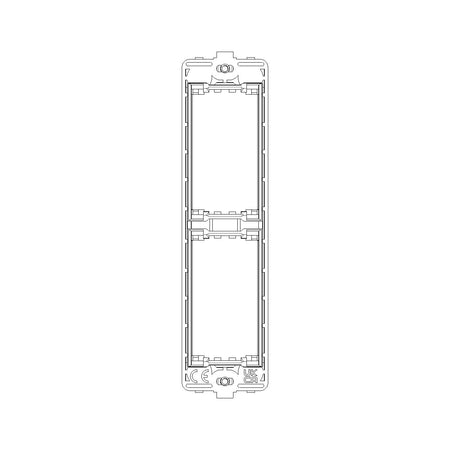 Vimar Idea 2-Module Flush Panel Mounting Frame, With Screws, Grey — Quality Boat Parts