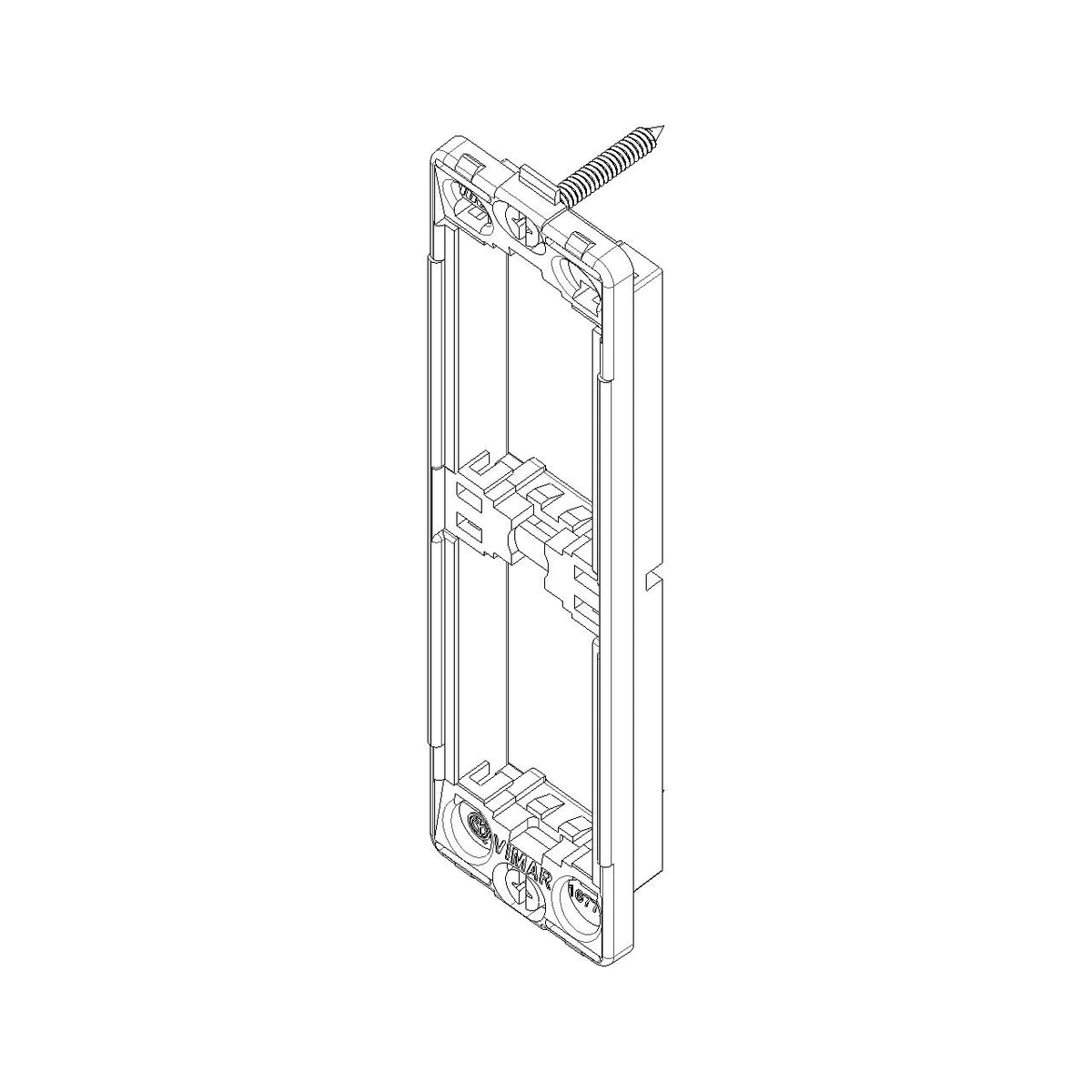 Vimar Idea 2-Module Flush Panel Mounting Frame, With Screws, Grey — Quality Boat Parts