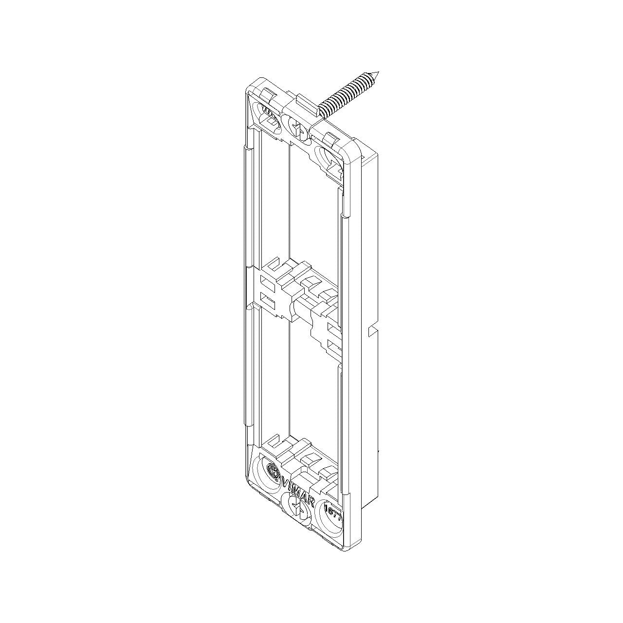 Vimar Idea 2-Module Flush Panel Mounting Frame, With Screws, Grey — Quality Boat Parts