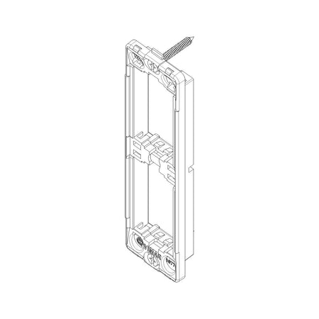 Vimar Idea 2-Module Flush Panel Mounting Frame, With Screws, Grey — Quality Boat Parts