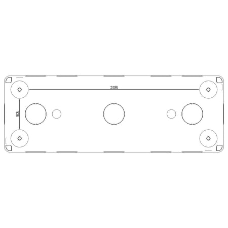 Vimar Isoset 8-Module 2x4 Surface Mount Enclosure, For Eikon and Plana Series, IP40, 23.8x8.3x5.5 cm, Plastic — Quality Boat Parts