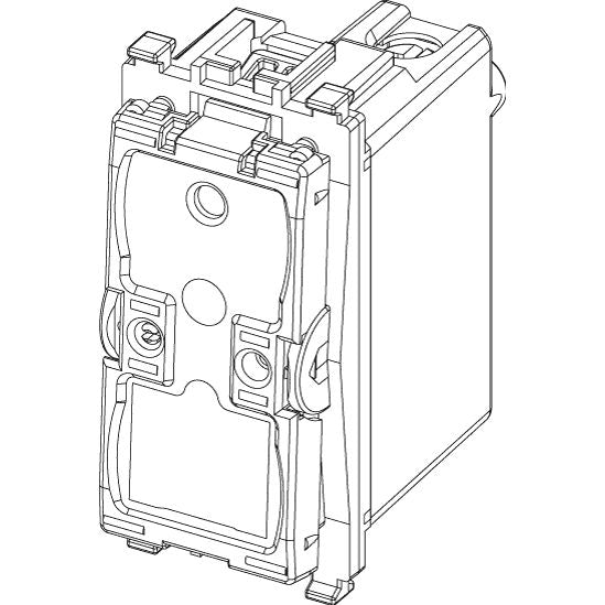 Vimar Eikon 1-Way Switch Mechanism, 16AX 250V, Lightable, Anthracite, IP40 — Quality Boat Parts