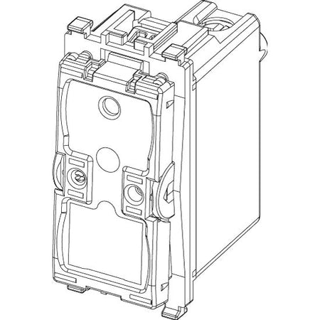 Vimar Eikon 1-Way Switch Mechanism, 16AX 250V, Lightable, Anthracite, IP40 — Quality Boat Parts