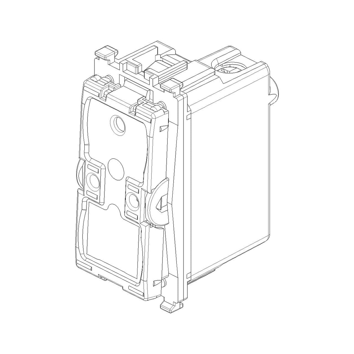 Vimar Eikon 2-Way Switch Mechanism, 1P, 16AX, 250V, Lightable, IP40 — Quality Boat Parts