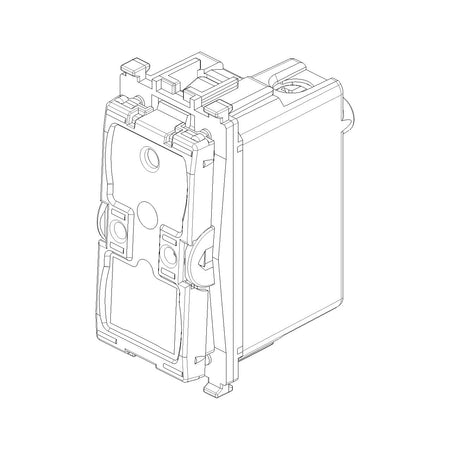 Vimar Eikon 2-Way Switch Mechanism, 1P, 16AX, 250V, Lightable, IP40 — Quality Boat Parts