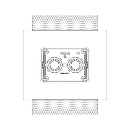 Vimar Exé 3-Module Flush Mounting Box, For Hollow Walls, GW 960C — Quality Boat Parts