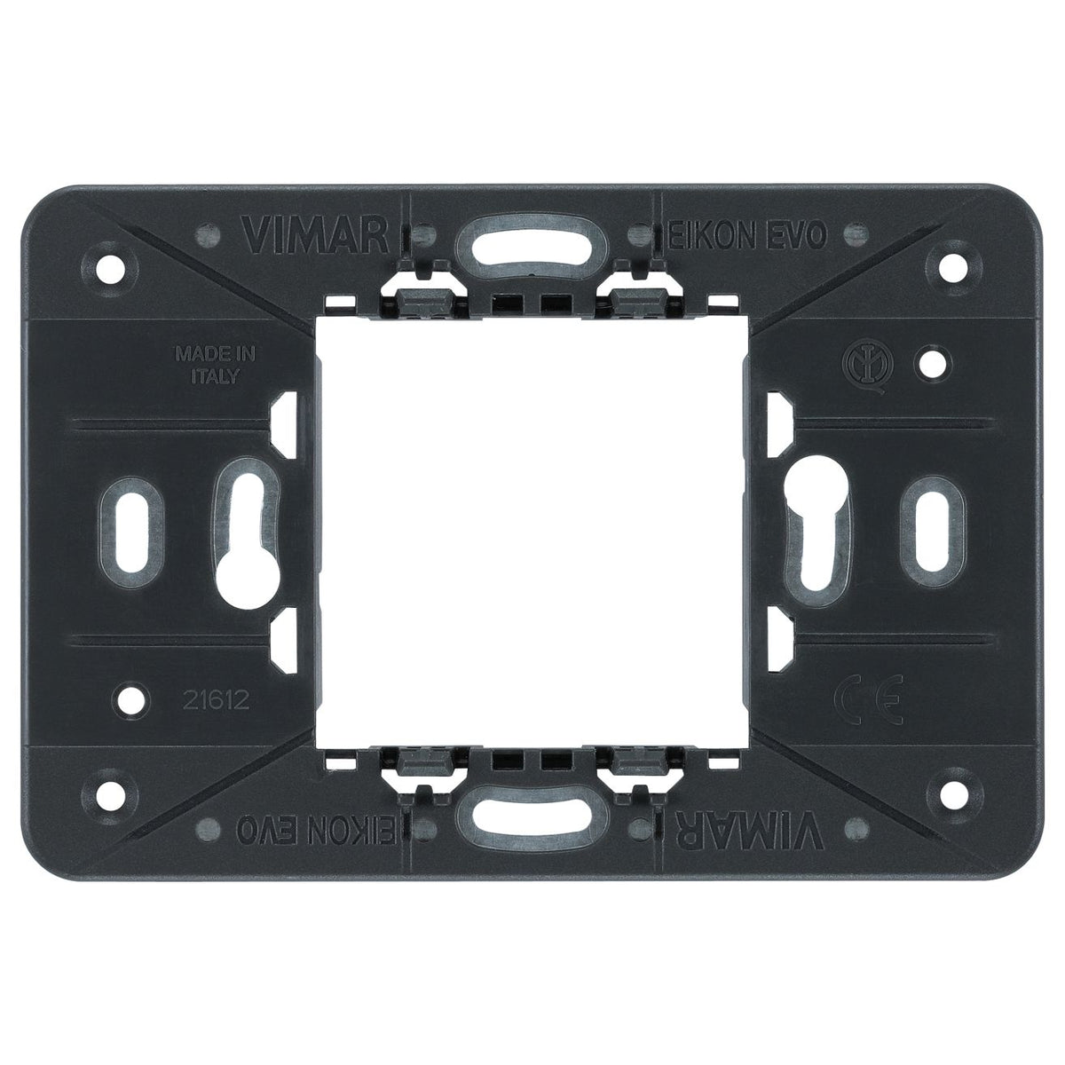 Vimar Eikon 2-Central-Module Mounting Frame, With Screws, For 60 mm Centers or 56x56 mm Boxes — Quality Boat Parts
