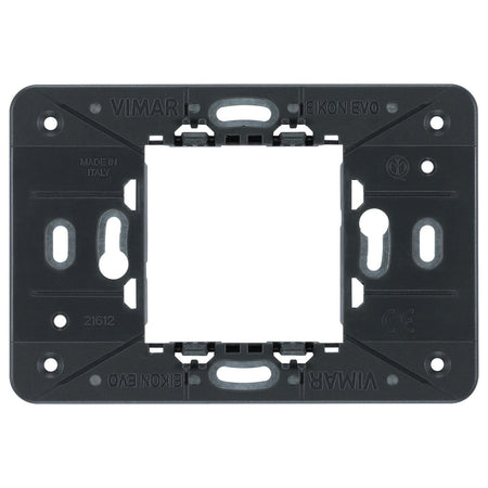 Vimar Eikon 2-Central-Module Mounting Frame, With Screws, For 60 mm Centers or 56x56 mm Boxes — Quality Boat Parts