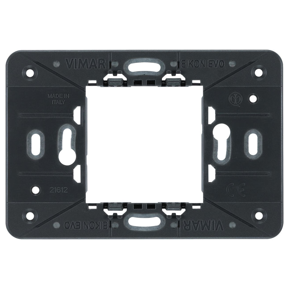 Vimar Eikon 2-Central-Module Mounting Frame, With Screws, For 60 mm Centers or 56x56 mm Boxes — Quality Boat Parts