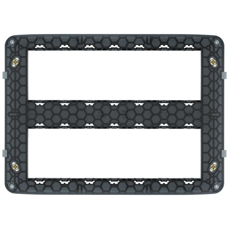 Vimar Eikon Mounting Frame, For V71320/V71620/V71720 Flush or 09920 Surface Boxes, 14 (7+7) Modules, Screws Included — Quality Boat Parts