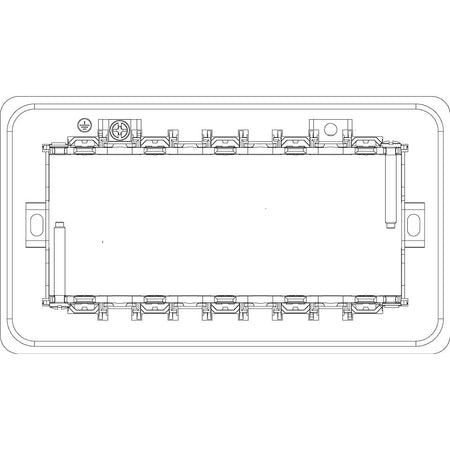 Vimar Eikon 5-Module Mounting Frame, For British Standard Boxes — Quality Boat Parts