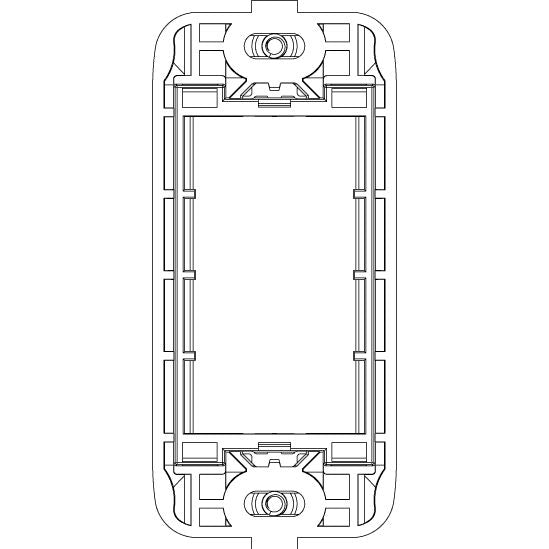 Vimar Eikon 1-Module Panel Mounting Frame, With Screws, Thermoplastic — Quality Boat Parts