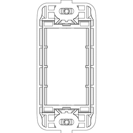 Vimar Eikon 1-Module Panel Mounting Frame, With Screws, Thermoplastic — Quality Boat Parts