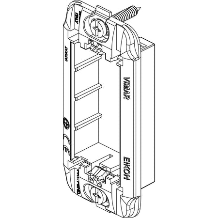 Vimar Eikon 1-Module Panel Mounting Frame, With Screws, Thermoplastic — Quality Boat Parts