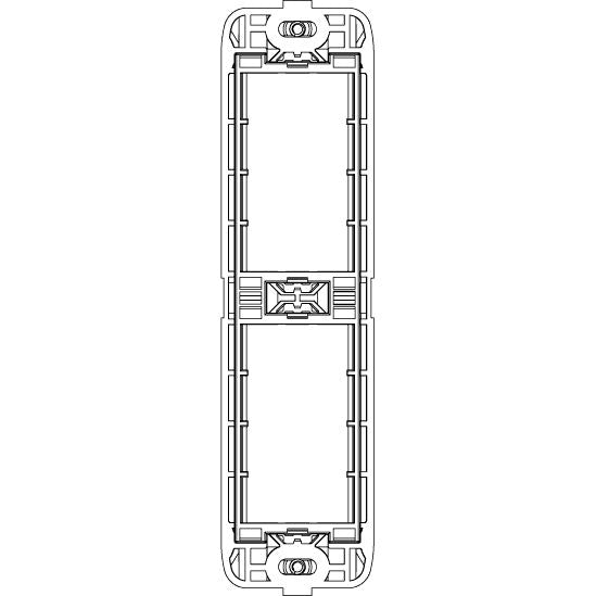 Vimar Eikon 2-Module Panel-Mount Frame, With Screws, Thermoplastic — Quality Boat Parts