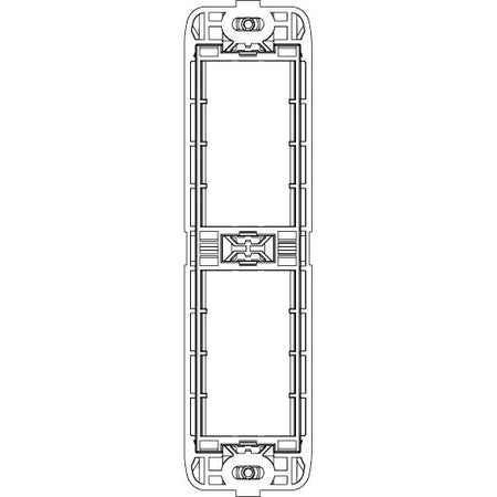 Vimar Eikon 2-Module Panel-Mount Frame, With Screws, Thermoplastic — Quality Boat Parts