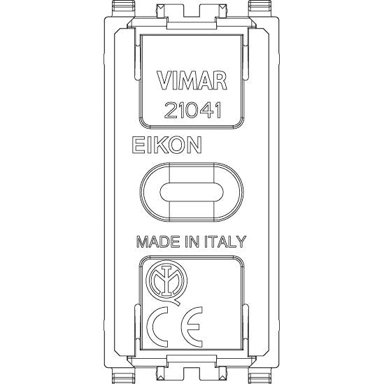 Vimar Eikon Tactil Blank Module, 1 Module, Grey, Halogen-Free — Quality Boat Parts