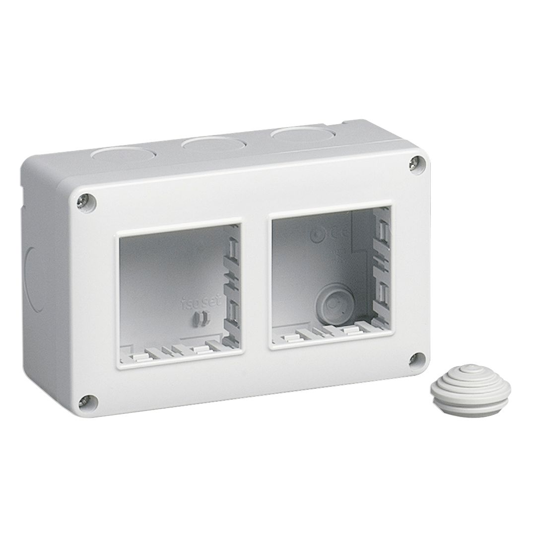 Vimar Isoset Surface Enclosure, For Eikon & Plana, 4M 2x2, IP40 — Quality Boat Parts