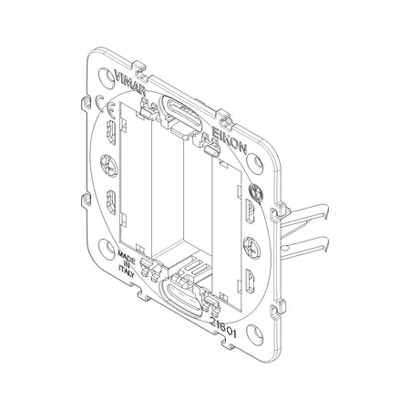 Vimar Eikon Mounting Frame, 1M, Claws, 60 mm Round Box, Flush-Mount — Quality Boat Parts