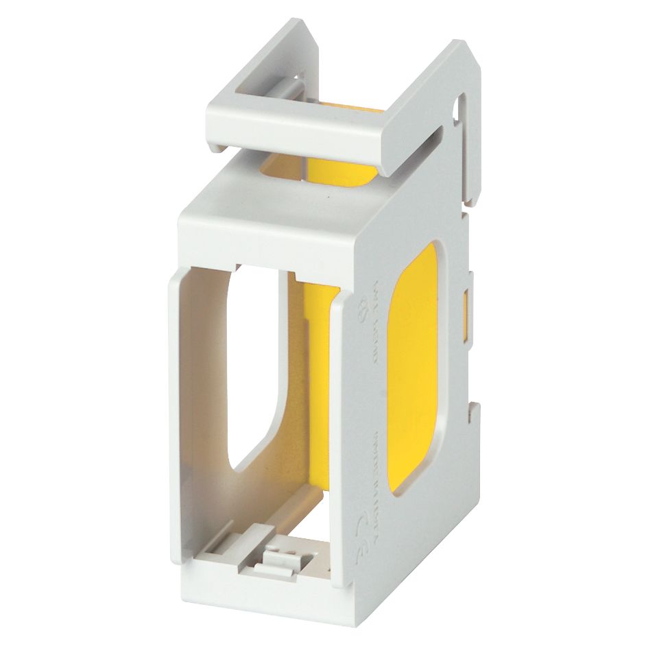 Vimar Eikon/Arké/Plana DIN Rail Mounting Frame, 1M, TH35, RAL 7035, Isolating Lining — Quality Boat Parts