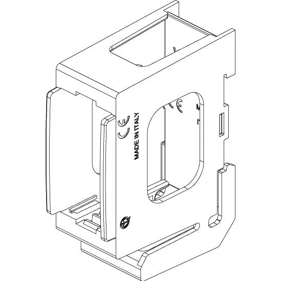 Vimar Eikon/Arké/Plana DIN Rail Mounting Frame, 1M, TH35, RAL 7035, Isolating Lining — Quality Boat Parts