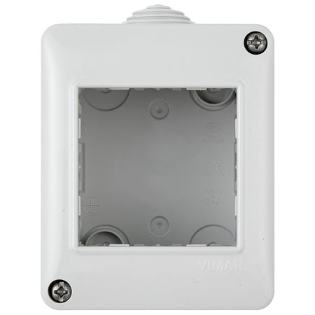 Vimar Isoset 2-Module Surface Enclosure, For Eikon and Plana, IP40, Grey — Quality Boat Parts