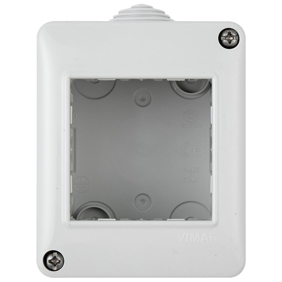 Vimar Isoset 2-Module Surface Enclosure, For Eikon and Plana, IP40, Grey — Quality Boat Parts