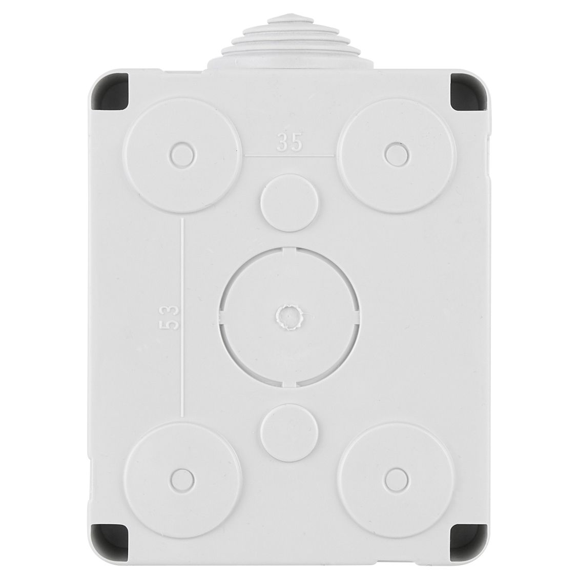Vimar Isoset 2-Module Surface Enclosure, For Eikon and Plana, IP40, Grey — Quality Boat Parts
