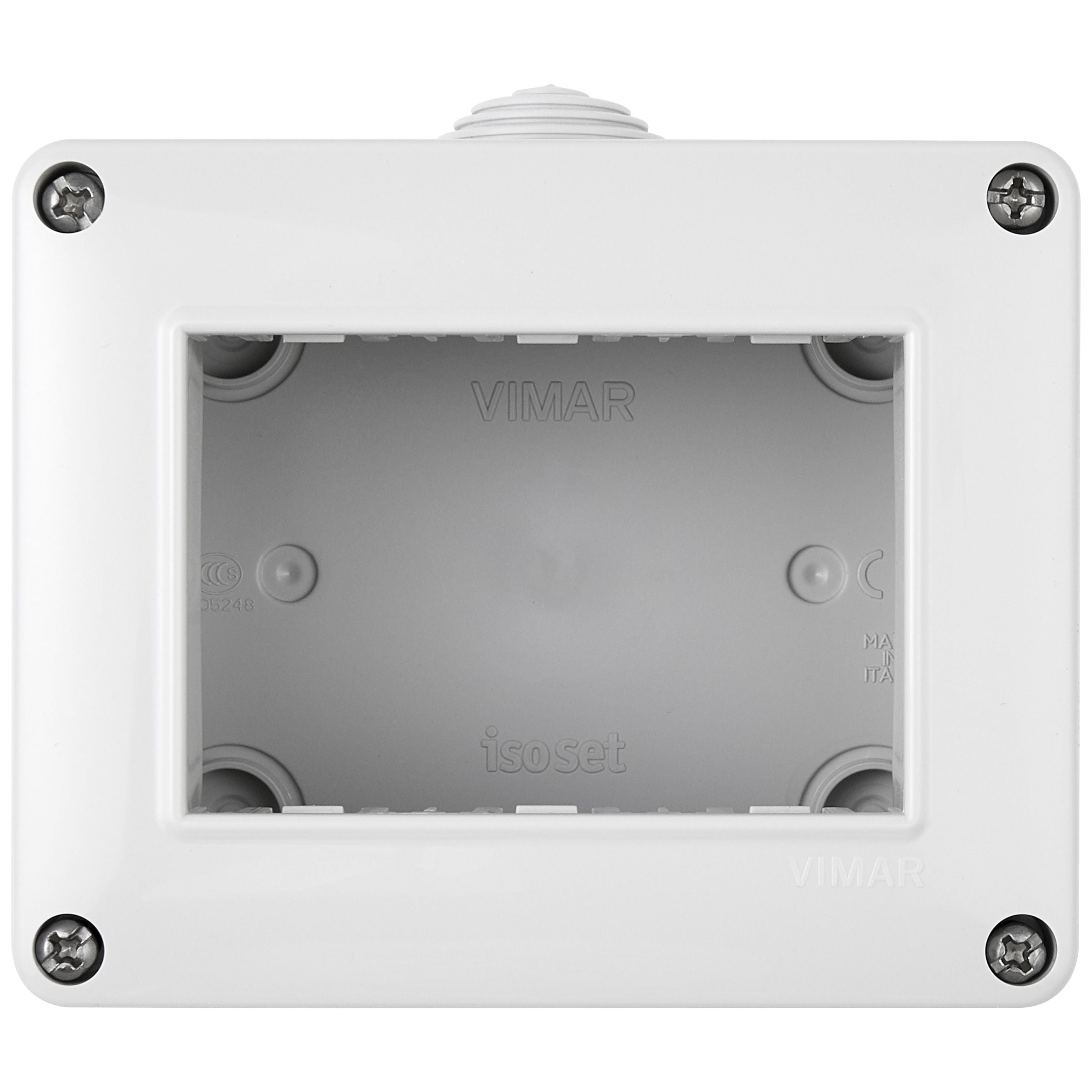 Vimar Isoset 3-Module Surface Enclosure, For Eikon & Plana, IP40 — Quality Boat Parts