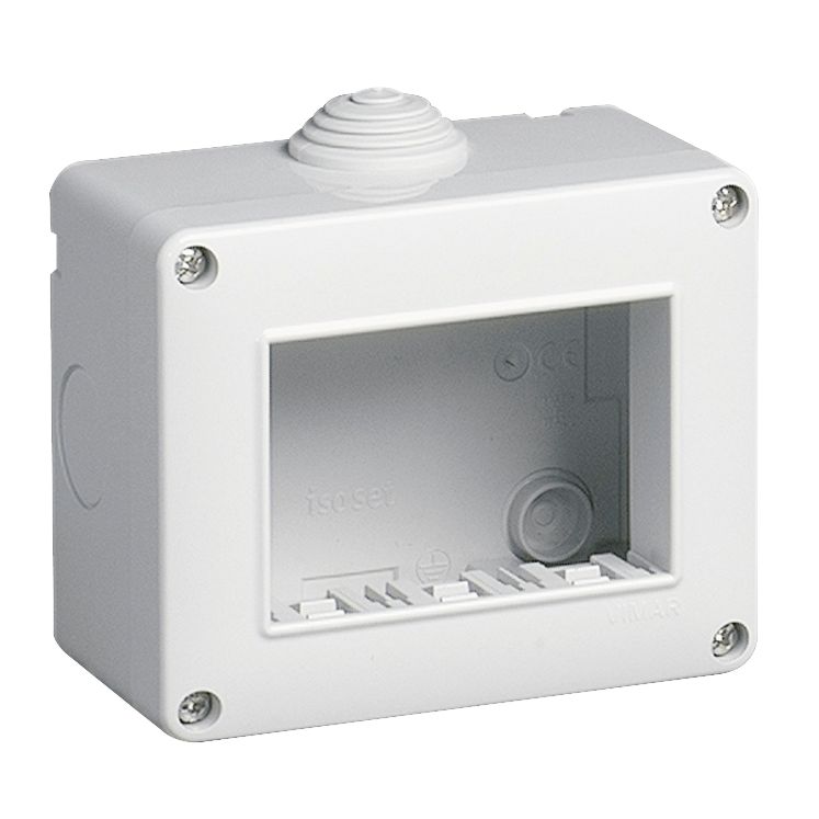 Vimar Isoset 3-Module Surface Enclosure, For Eikon & Plana, IP40 — Quality Boat Parts