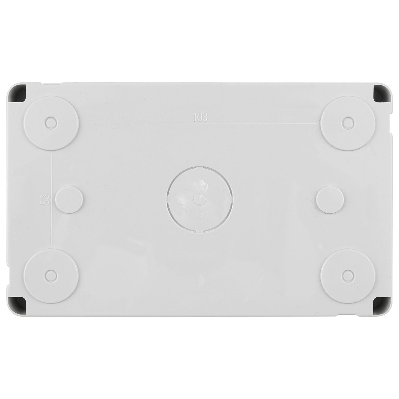 Vimar Isoset 4-Module Surface Mounting Box, For Eikon and Plana Series, IP40, Grey, Plastic — Quality Boat Parts