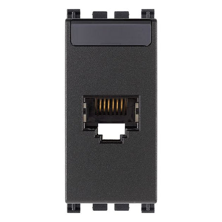 Vimar Arké RJ45 Cat5e Avaya UTP Socket Outlet, MPS100E Connector, T568A/B, IDC Terminals, Grey — Quality Boat Parts