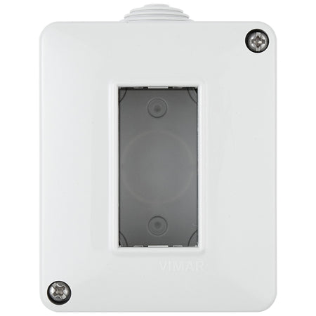 Vimar Isoset IP40 1-Module Surface Enclosure, For Eikon and Plana, Grey — Quality Boat Parts